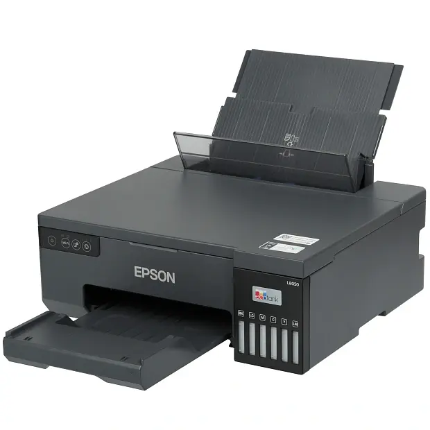 Фотопринтер Epson EcoTank L8050 цветной струйный с СНПЧ, печать на CD/DVD и пластиковых ID-картах