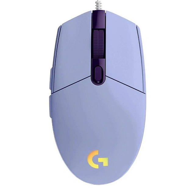 Мышь игровая проводная Logitech G102 Lightsync, 910-005857 (фиолетовая)