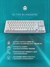 Клавиатура игровая проводная IO by Red Square Type 84 Magnetic g3ms Magnetite Ice io291 (белая)