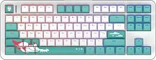 Клавиатура игровая проводная Red Square Alumix TKL Classic Kitsune g3ms Aquamarine RSQ-20052 (белая)