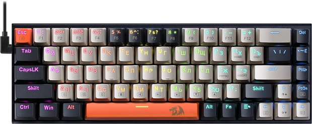 Клавиатура игровая механическая  Redragon Ryze, K633CO-RGB 