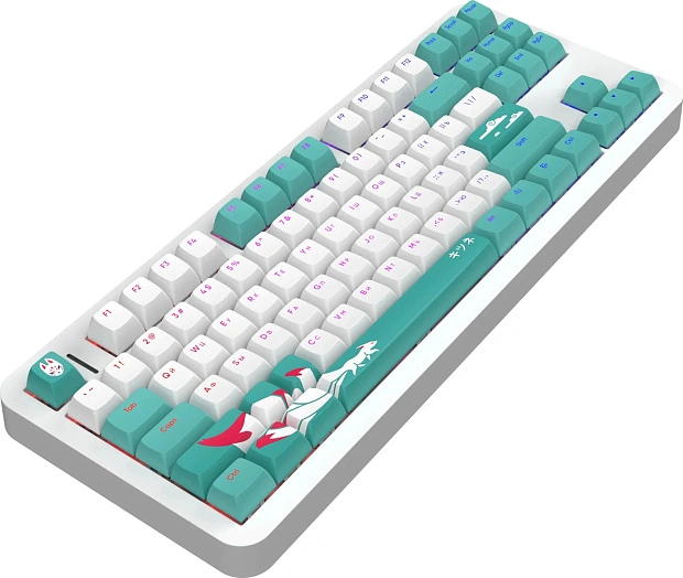 Клавиатура игровая проводная Red Square Alumix TKL Classic Kitsune g3ms Aquamarine RSQ-20052 (белая)