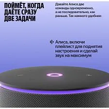 Умная колонка Яндекс Станция Мини 3 Про с Zigbee YNDX-00059BLK, черный