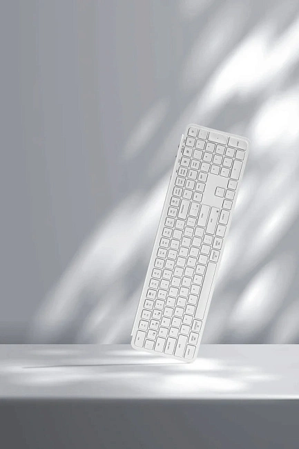 Клавиатура беспроводная ультратонкая Keychron В6 Pro B6P-K8-RU Ivory White (белая)