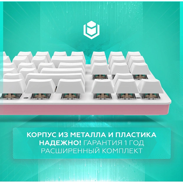 Клавиатура игровая проводная IO by Red Square Typex v2 g3ms Sapphire io217 (розовое золото) 