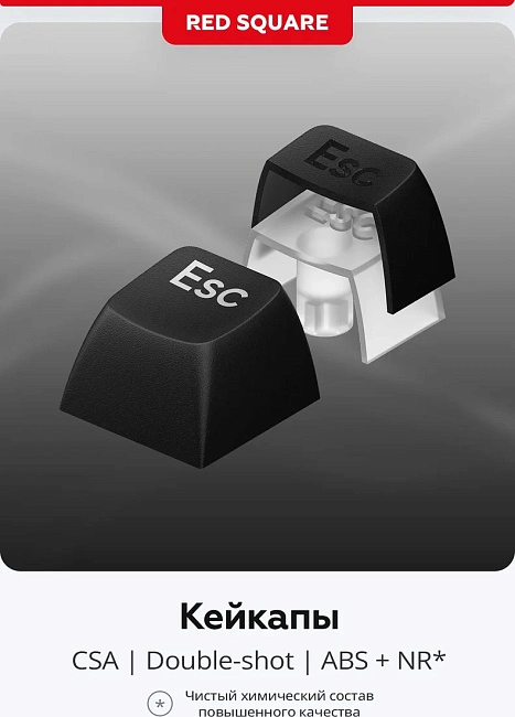 Клавиатура игровая проводная Red Square Alumix TKL Simple g3ms Amber RSQ-20049 (черная)