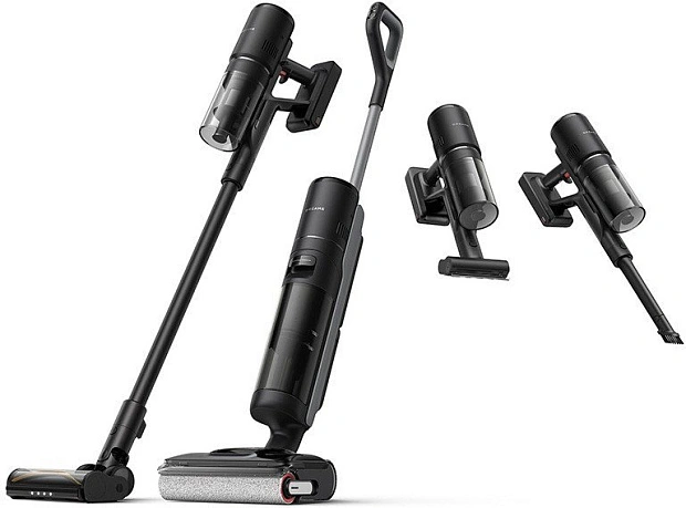 Пылесос Dreame H12 Dual FlexReach Wet and Dry Vacuum HHV31A (евровилка, черный)