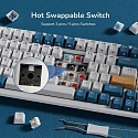 Клавиатура игровая Royal Kludge RK98 Brown switch (белая, синяя)