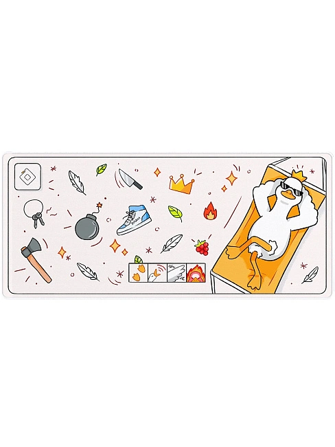 Коврик для мыши Red Square Goosepad XL RSQ-40066, 90x40 см (белый)