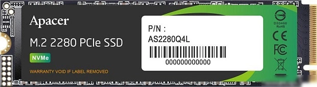 SSD Apacer AS2280Q4L 256GB AP256GAS2280Q4L