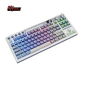 Клавиатура игровая Royal Kludge RK M87 Cream switch (белая,синяя)
