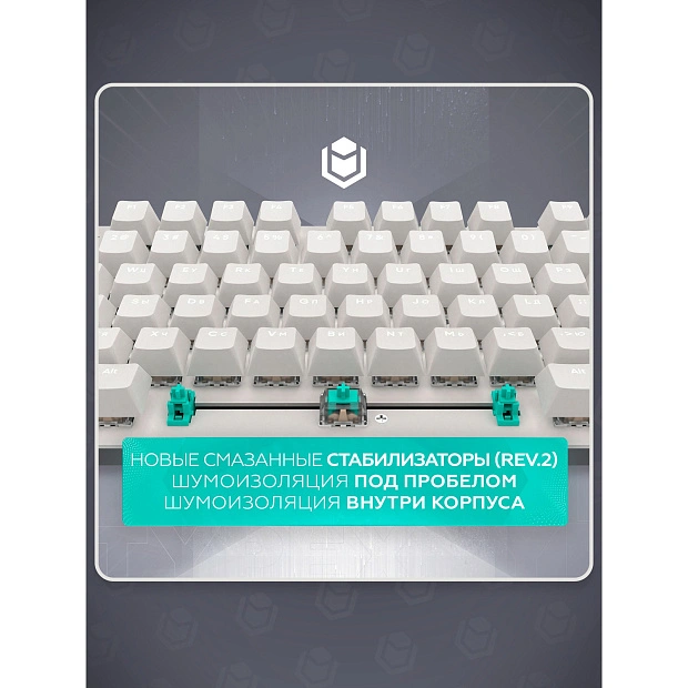 Клавиатура игровая проводная IO by Red Square Typex v2 g3ms Sapphire io213 (светло-серая)