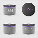 Умная колонка Яндекс Станция Мини 3 Про с часами, Алисой, YaGPT, Zigbee и Matter, YNDX-00059GRY, сер