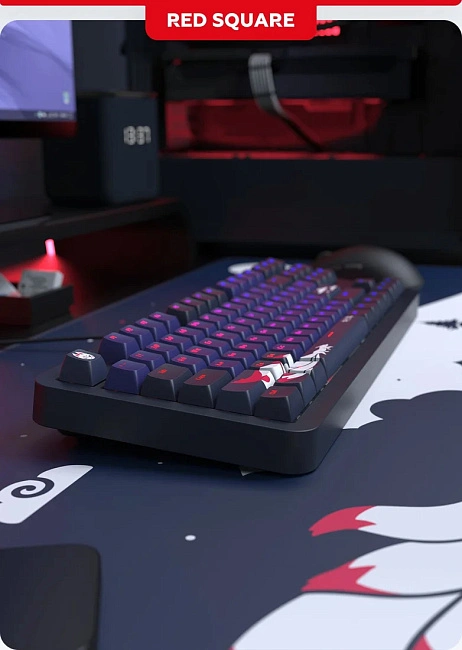Клавиатура игровая проводная Red Square Alumix TKL Classic Kitsune g3ms Aquamarine RSQ-20051(черная)