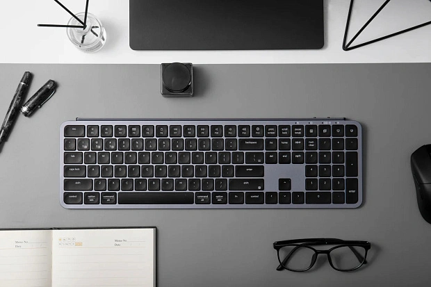 Клавиатура беспроводная утратонкая Keychron B6 Pro B6P-K1-RU (серый космос)