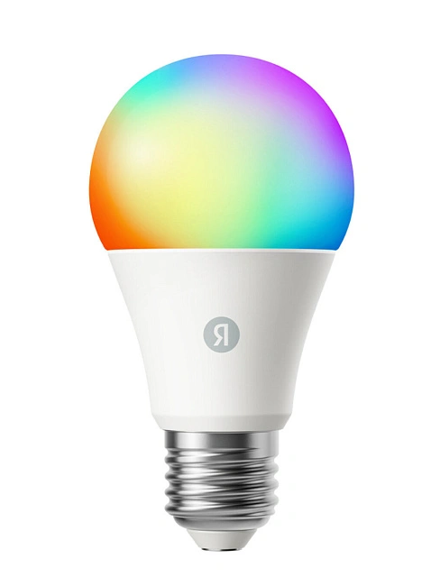 Умная лампочка Яндекс, E27, 806 лм, RGB, работает с Алисой, Matter over WiFi, модель YNDX-00558