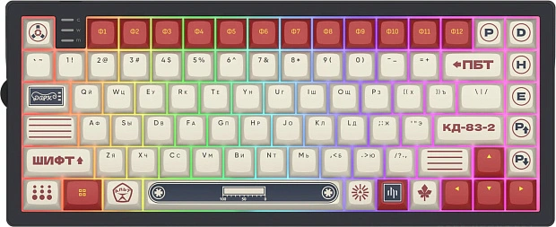 Клавиатура игровая Дарк Проджект KD83A g3ms Onyx v2 DP-KD-83A-110100-GOX СССР (красная/белая)