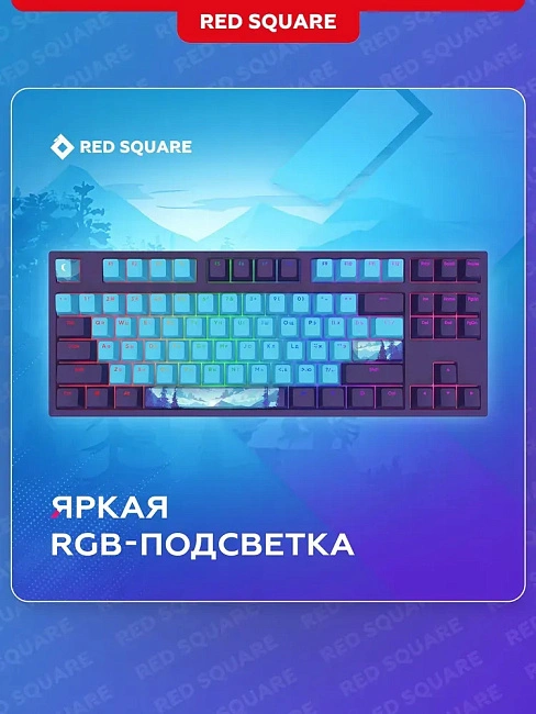 Клавиатура игровая проводная Red Square Keyrox TKL ClassicEverfrost g3ms Amber RSQ-20041(фиолетовая)
