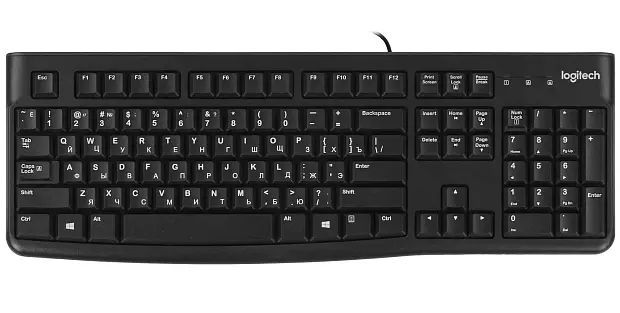 Клавиатура проводная Logitech K120 920-002522 (черная)