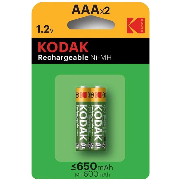 Аккумулятор Kodak 650 mAh AAAHC-2BP,2 шт.