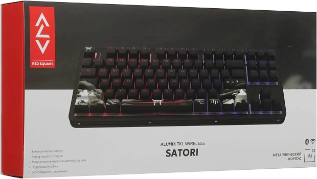 Клавиатура игровая беспроводная Red Square Alumix TKL Satori g3ms Jade RSQ-20067 (черная)
