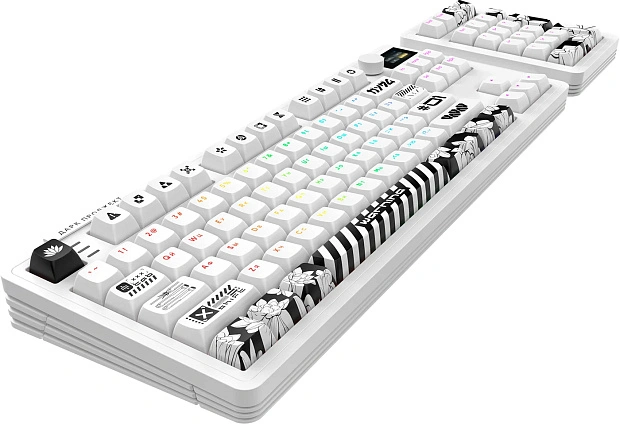 Клавиатура игровая проводная Дарк Проджект KD87A+Numpad DP-KD-87A-000102-GMS g3ms Moonstone (белая)