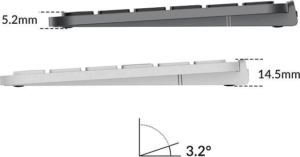 Клавиатура беспроводная ультратонкая Keychron В1 Pro B1P-K1-RU (серый космос)