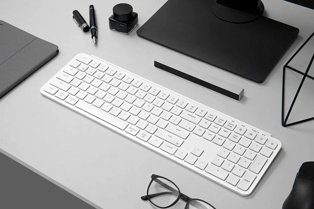 Клавиатура беспроводная ультратонкая Keychron В6 Pro B6P-K8-RU Ivory White (белая)