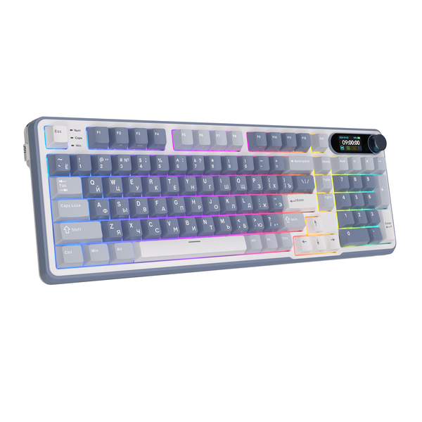 Клавиатура игровая Royal Kludge RK-S98 Cream switch (белая, серая)