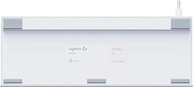 Клавиатура игровая проводная Logitech G316 X 920-013700 (белая)