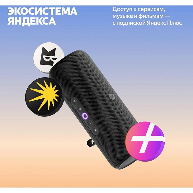 Умная портативная колонка Яндекс Станция Стрит YNDX-00030BLK, черный