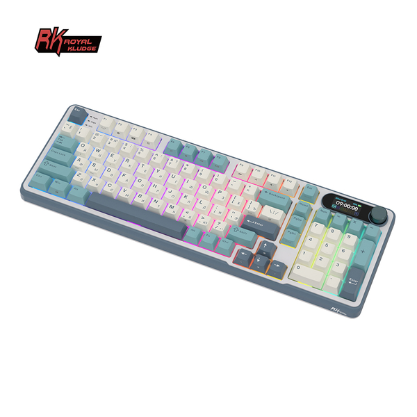 Клавиатура игровая Royal Kludge RK-S98 Brown switch (белая,серая)