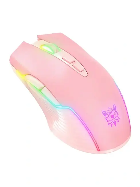 Мышь игровая проводная/беспроводная Onikuma CW905 P (розовая)