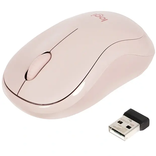 Мышь беспроводная  Logitech M221 Silent (910-006091), розовый