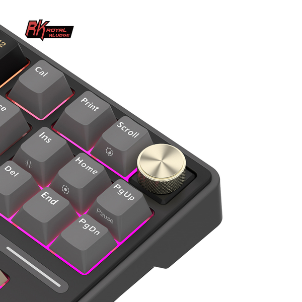 Клавиатура игровая проводная Royal Kludge RK R87 Cream switch (черная,серая,бежевая)