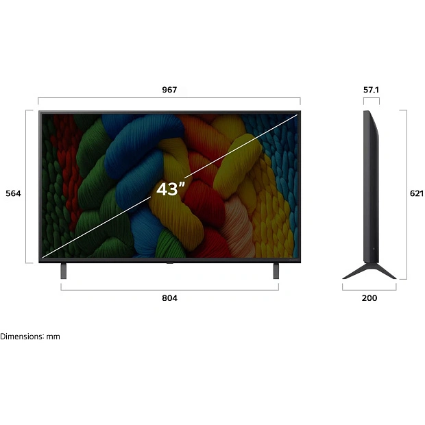 Телевизор LG 43NANO80A6B