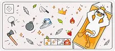 Коврик для мыши Red Square Goosepad XL RSQ-40066, 90x40 см (белый)