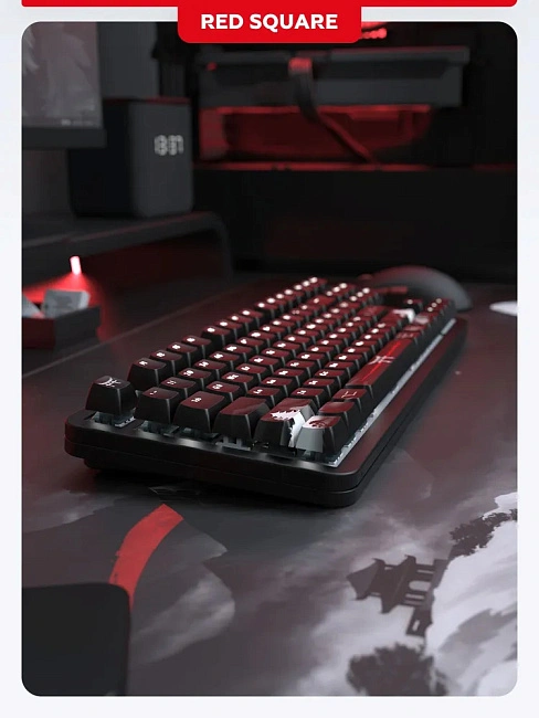 Клавиатура игровая беспроводная Red Square Alumix TKL Satori g3ms Jade RSQ-20067 (черная)