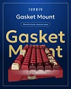 Клавиатура беспроводная механическая Lunacy Longwei LISWK03 + коврик для мыши g3ms (красная)