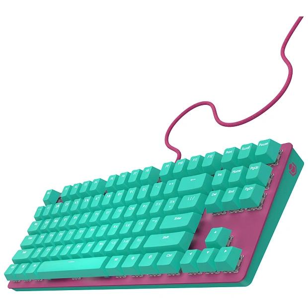 Клавиатура игровая проводная IO by Red Square Typex v2 g3ms Sapphire io211 (бирюзовая/розовая)