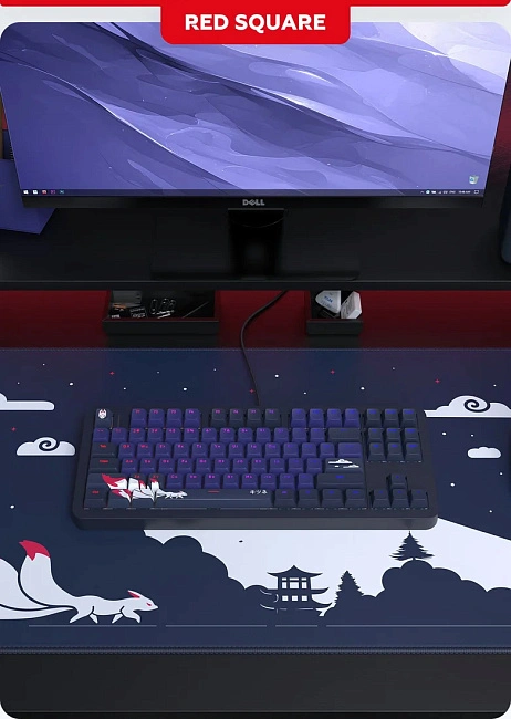 Клавиатура игровая проводная Red Square Alumix TKL Classic Kitsune g3ms Aquamarine RSQ-20051(черная)
