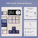 Клавиатура игровая Royal Kludge RK S85 Horizon Beige switch (белая,синяя)