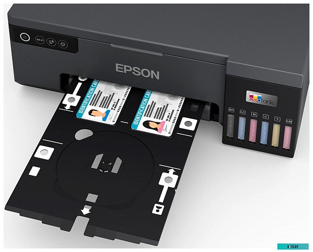 Фотопринтер Epson EcoTank L8050 цветной струйный с СНПЧ, печать на CD/DVD и пластиковых ID-картах