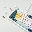 Клавиатура игровая JEGG ZA98 White Navy Blue TNT Red (синяя)