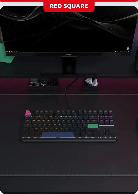 Клавиатура игровая проводная Red Square Alumix TKL Simple g3ms Amber RSQ-20049 (черная)