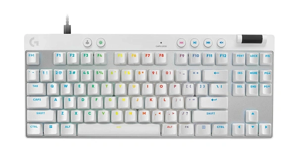 Клавиатура игровая магнитная Logitech PRO X TKL RAPID 920-013244 (белая)