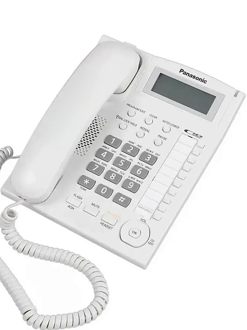 Проводной телефон Panasonic KX-TS2388UAW, белый