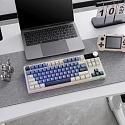 Клавиатура игровая Royal Kludge RK S85 Horizon Beige switch (белая,синяя)