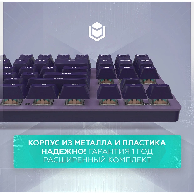 Клавиатура игровая проводная IO by Red Square Typex v2 g3ms Sapphire io215 (фиолетовая)