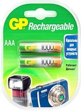 Аккумулятор GP AAA 1000mAh 2 шт.